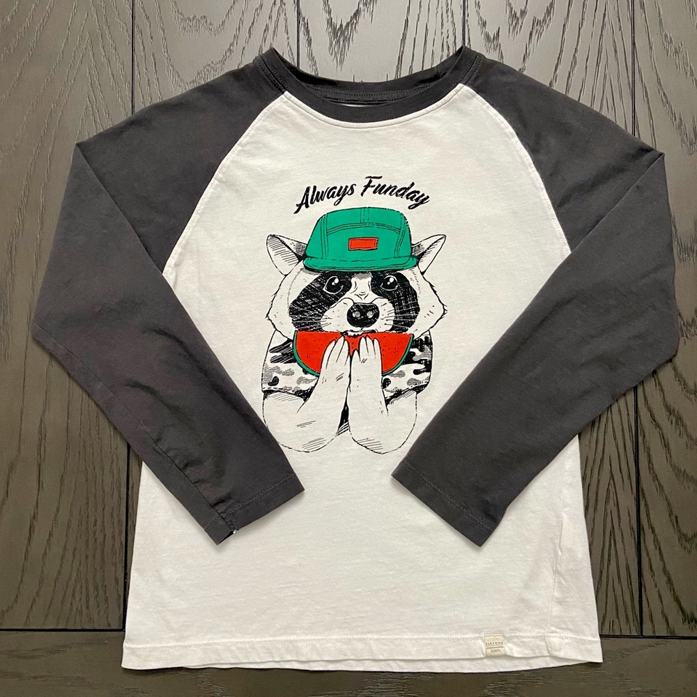 Boys Zara Long Sleeved T-Shirt Size 8